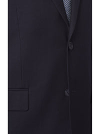 Thumbnail for Raphael Bestselling Items Raphael Classic Fit Solid Navy Blue Two Button Wool-touch Suit