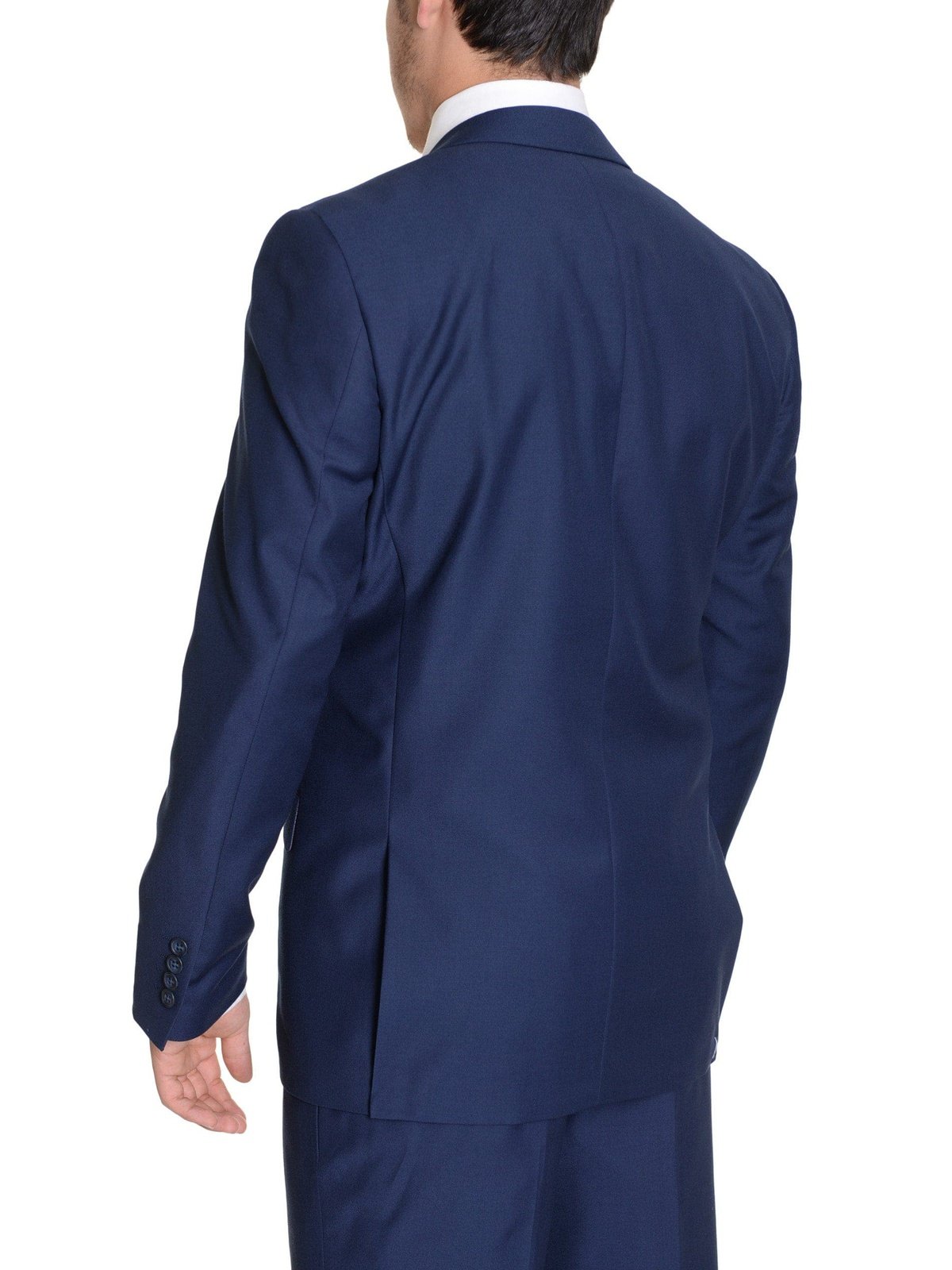 Raphael Sale Suits Raphael Regular Fit Solid Blue Two Button Suit
