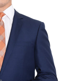 Thumbnail for Raphael Sale Suits Raphael Regular Fit Solid Blue Two Button Suit
