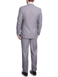Thumbnail for back view of light gray classic fit men's suit