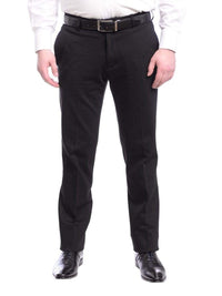 Thumbnail for T.O. 30 / 36 Mens Slim Fit Solid Black Stretch Chino Pants
