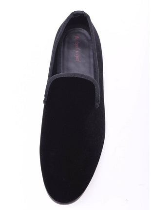 The Lapel Project The Lapel Project Black Velvet Loafer Prom Wedding Slip On Mens Dress Shoes