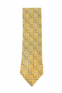 Thumbnail for The Suit Depot Gold Medallion Arthur Black Premium Silk Tie