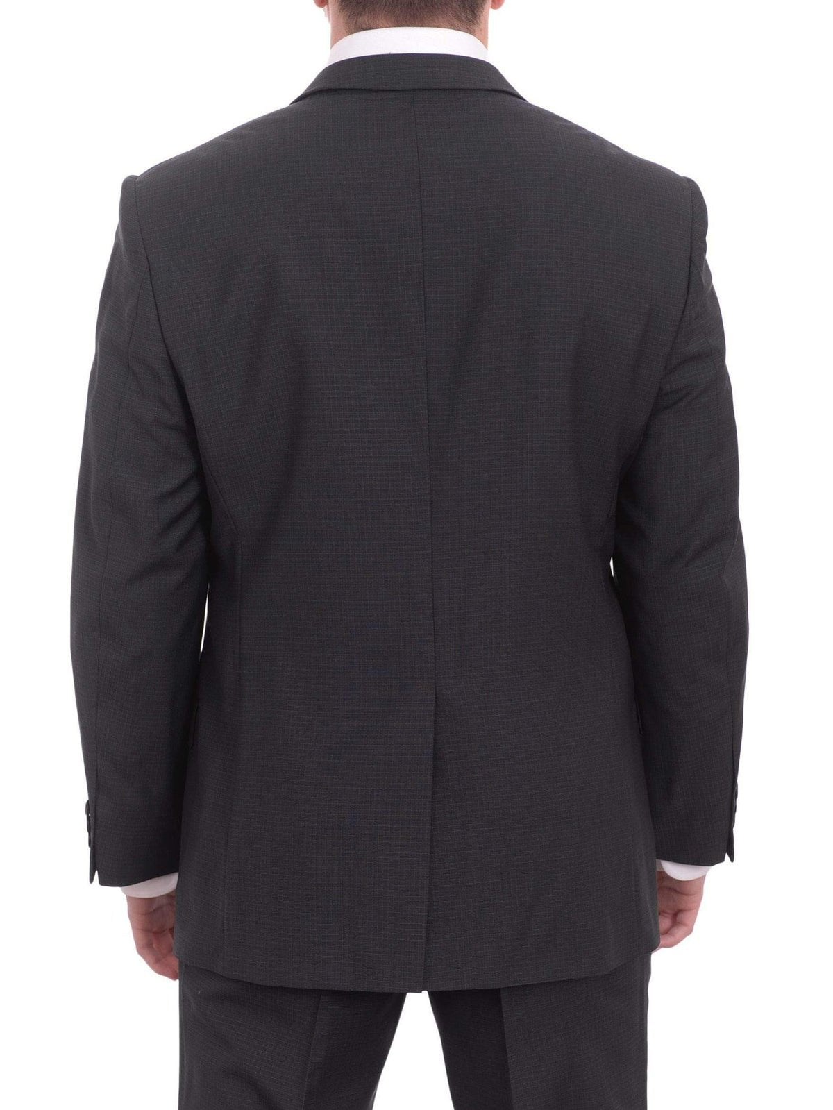 West End Sale Suits Mens West End Slim Fit Navy Blue Check 2 Button Wool Suit Jacket &amp; Hemmed Pants