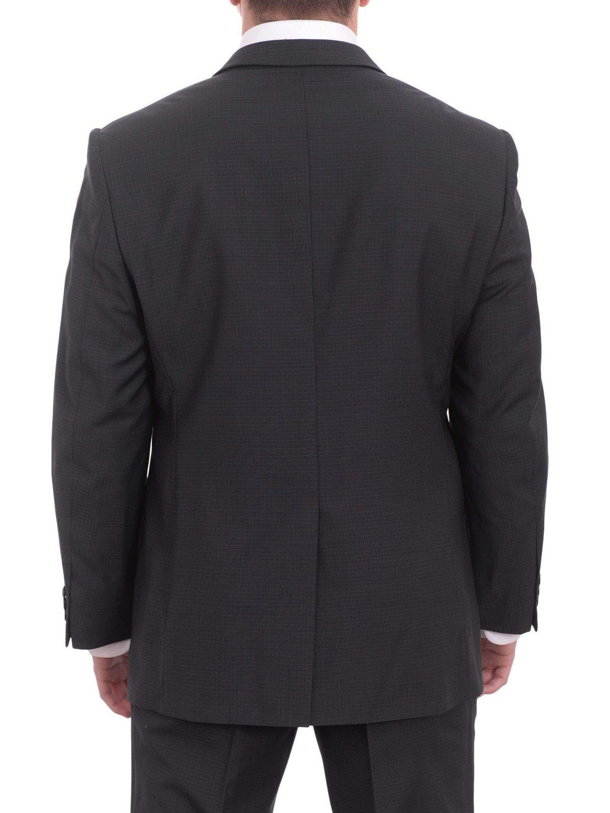 West End Sale Suits Mens West End Slim Fit Navy Blue Check 2 Button Wool Suit Jacket & Hemmed Pants