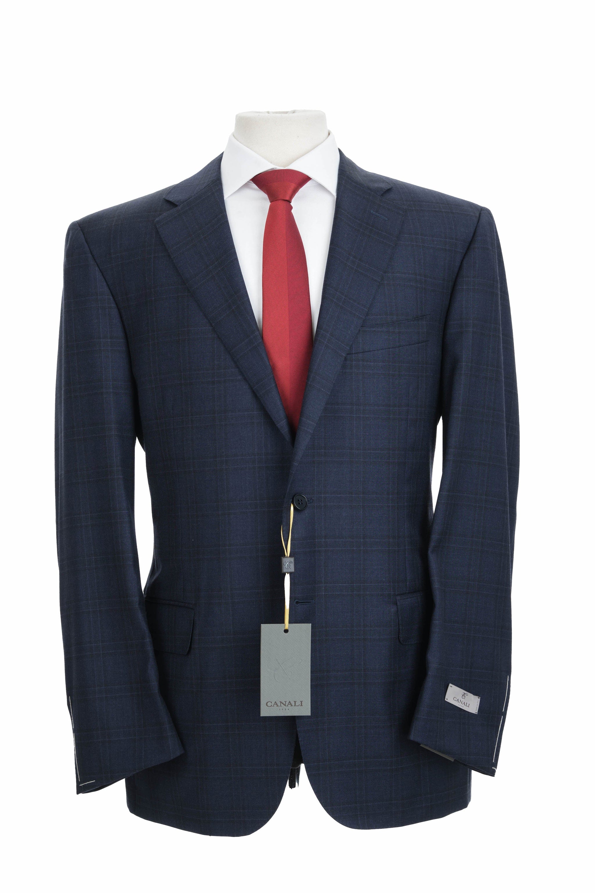 Navy blue Canali Italian suit for men