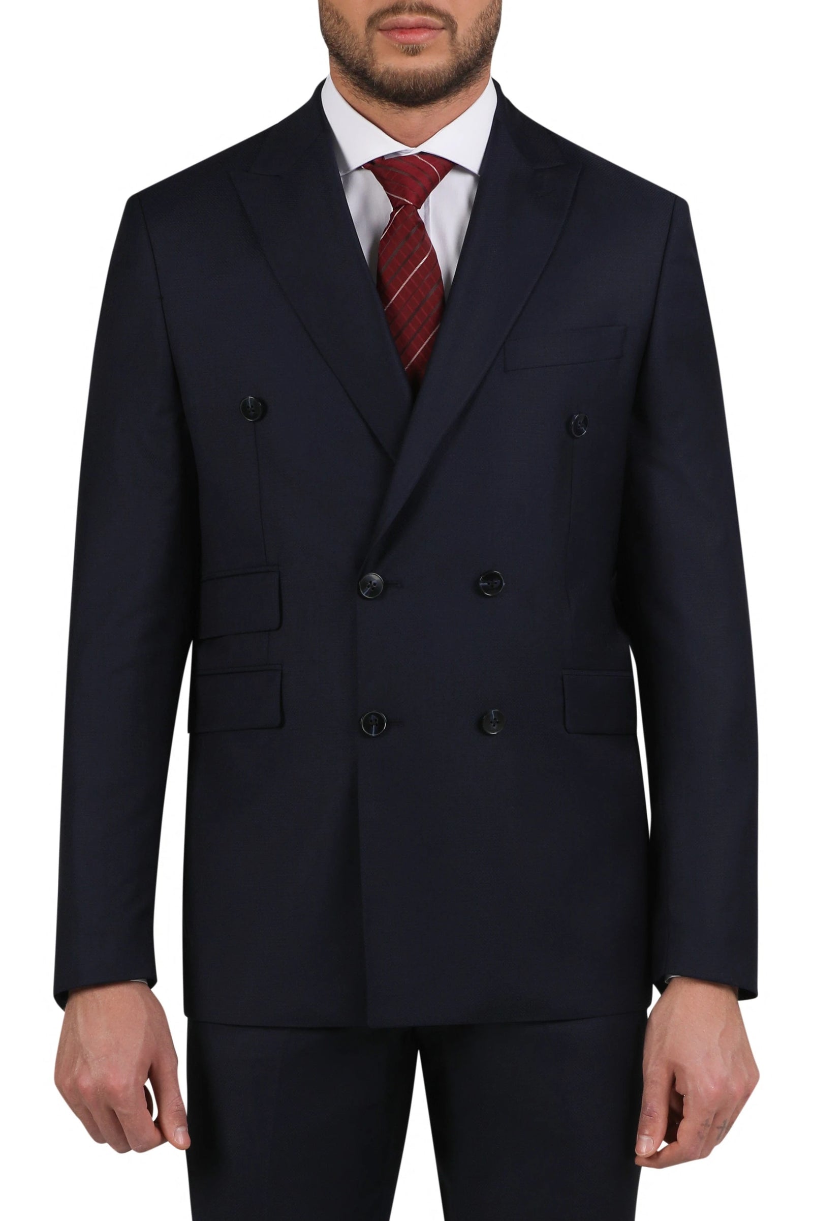 Wintage Men's Wool Casual and Festive Blazer Coat Jacket : Black