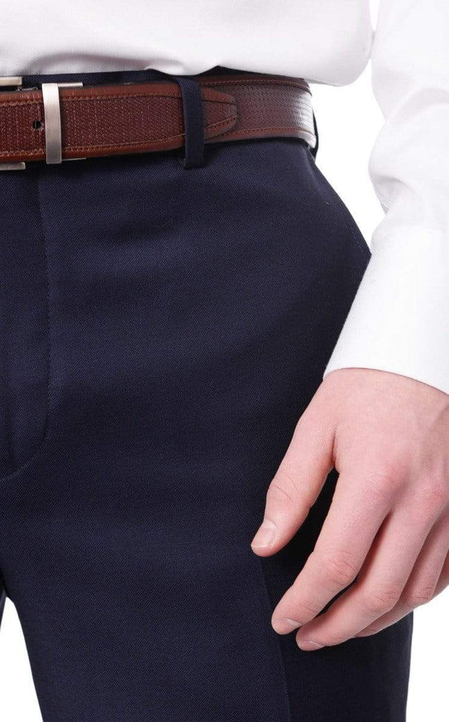 Navy Blue Dress Pants With White Shirts Outfits Ideas for Men's