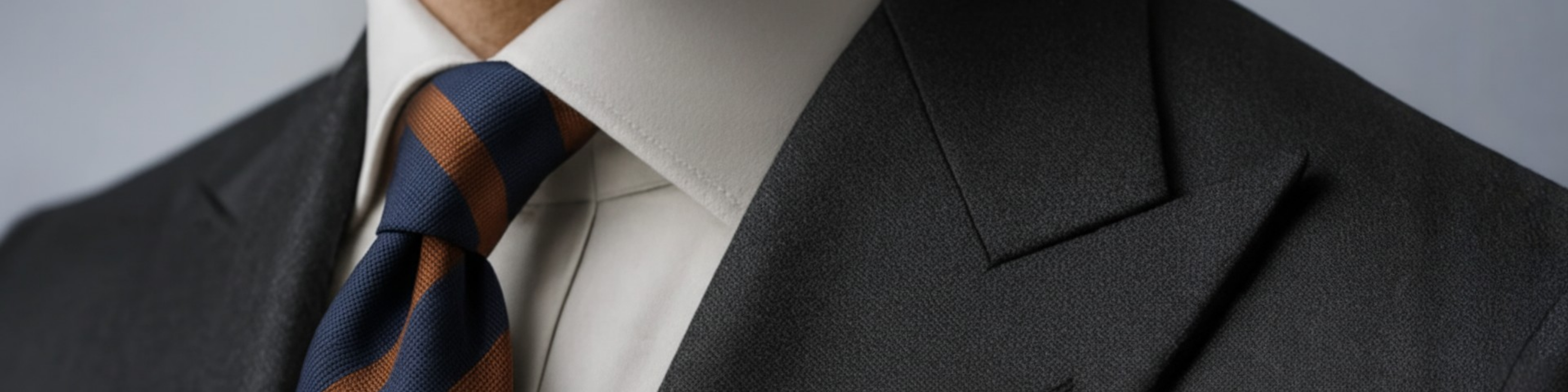 Close Up of a Peak Lapel Suit