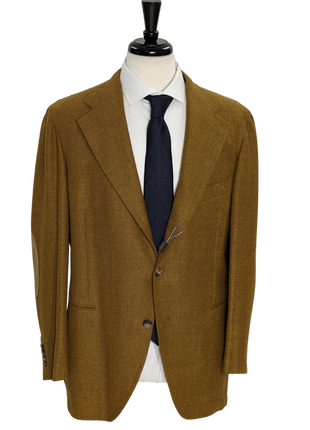 Sartoria Partenopea Men's Green Textured 3-Roll-2 Sportcoat 44R
