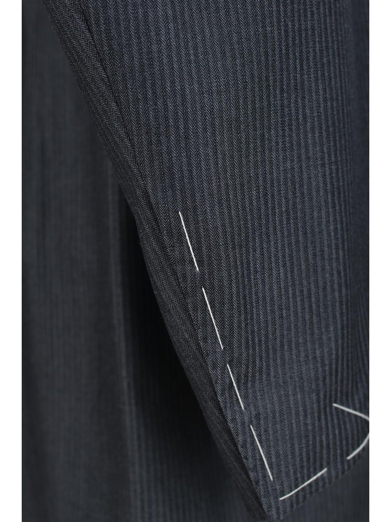 Canali 1934 42L Drop 7 Modern Fit Gray Pinstriped 100% Wool 2 Piece Suit