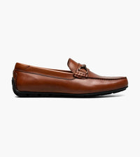 Thumbnail for Florsheim Mens Motor Cognac Brown Slip On Bit Driver Loafer Leather Dress Shoes