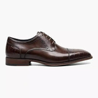 Thumbnail for Stacy Adams Penley Men's Brown Leather Cap Toe Oxford Dress Shoes