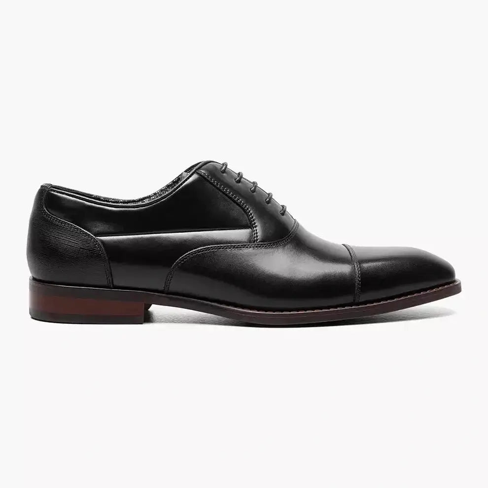 Stacy Adams Kallum Mens Black Lace-up Oxford Leather Dress Shoes