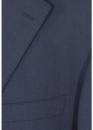 Canali 1934 Mens 48R Drop 7 Navy Blue Check 100% Wool 2 Piece Suit