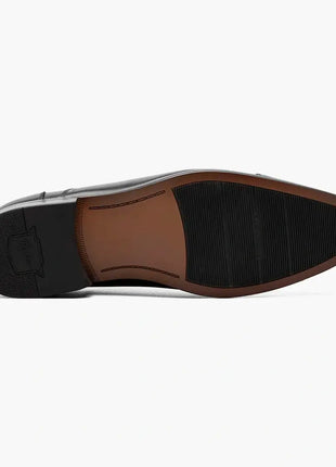 Florsheim Mens Postino Solid Black Oxford Cap Toe Leather Dress Shoes