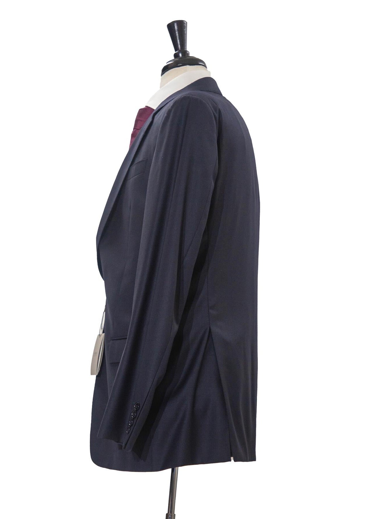 Armani Collezioni G-Line Mens 42L Solid Navy Blue 2 Piece Suit