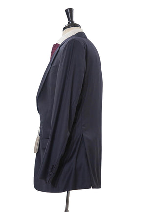 Armani Collezioni G-Line Mens 42L Solid Navy Blue 2 Piece Suit