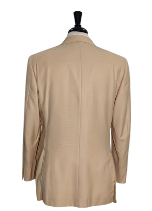 Sartoria Partenopea Men's Peach Double Breasted 100% Cashmere Sportcoat 42R