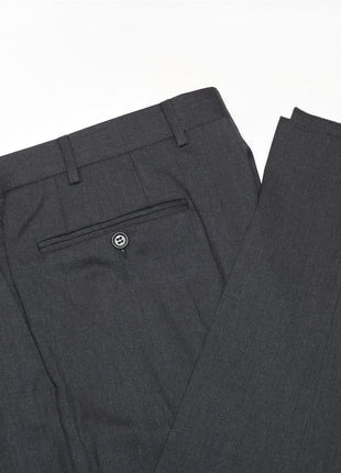 Canali 1934 Mens Charcoal Grey 46L Drop 7 100% Wool 2 Piece Suit