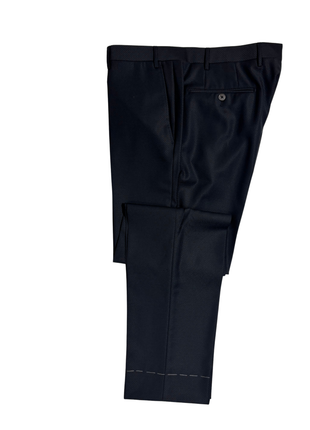 Corneliani Mens Black Textured Fully-Canvassed Peak Lapel Slim Fit 3-Piece Wool Tuxedo - 40R