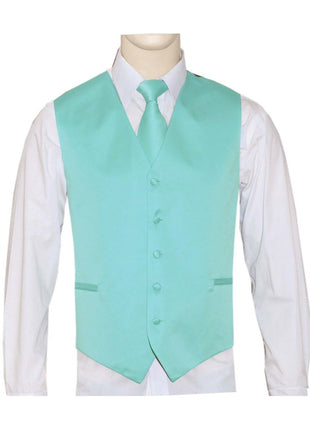 BQ Aqua Men's Satin Solid Vest-10DD