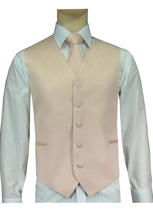 BQ Blush Men's Satin Solid Vest-10WW