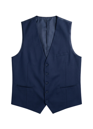 Caravelli Mens Solid Blue Classic Fit Notch Lapel 3 Piece Suit - The Suit Depot