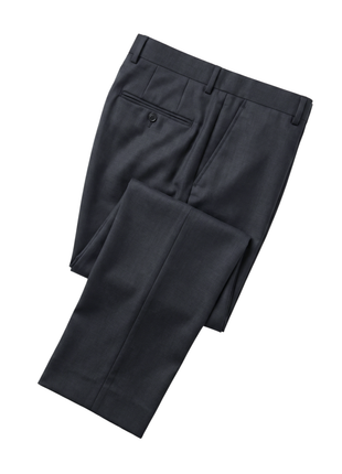 Sartoria Mazara Micro Textured Weave Black Classic Fit Notch Lapel 2-Button Wool Suit