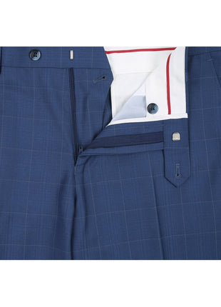 Men's Slim Fit 2-Piece Single Breasted Check Dress Suit