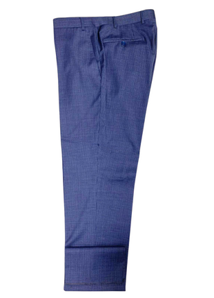 Canali Blue Check Notch Lapel 100% Wool 2 Button Suit 40R