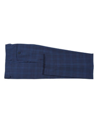 Thumbnail for Airforce Blue Plaid Wool Suit