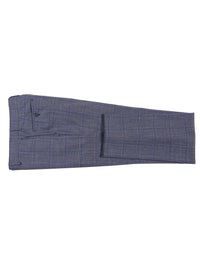 Thumbnail for Gray with Blue Windowpane Wool Suit
