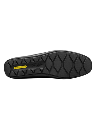 Florsheim Mens Motor Black Slip On Bit Driver Loafer Leather Dress Shoes - The Suit Depot