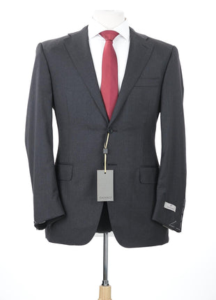Canali 1934 Mens 40R Drop 7 Charcoal Gray 100% Wool Modern Fit 2 Piece Suit