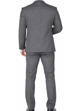 Ferrecci Men's Charcoal Gray Slim Fit Two Button Notch Lapel Suit