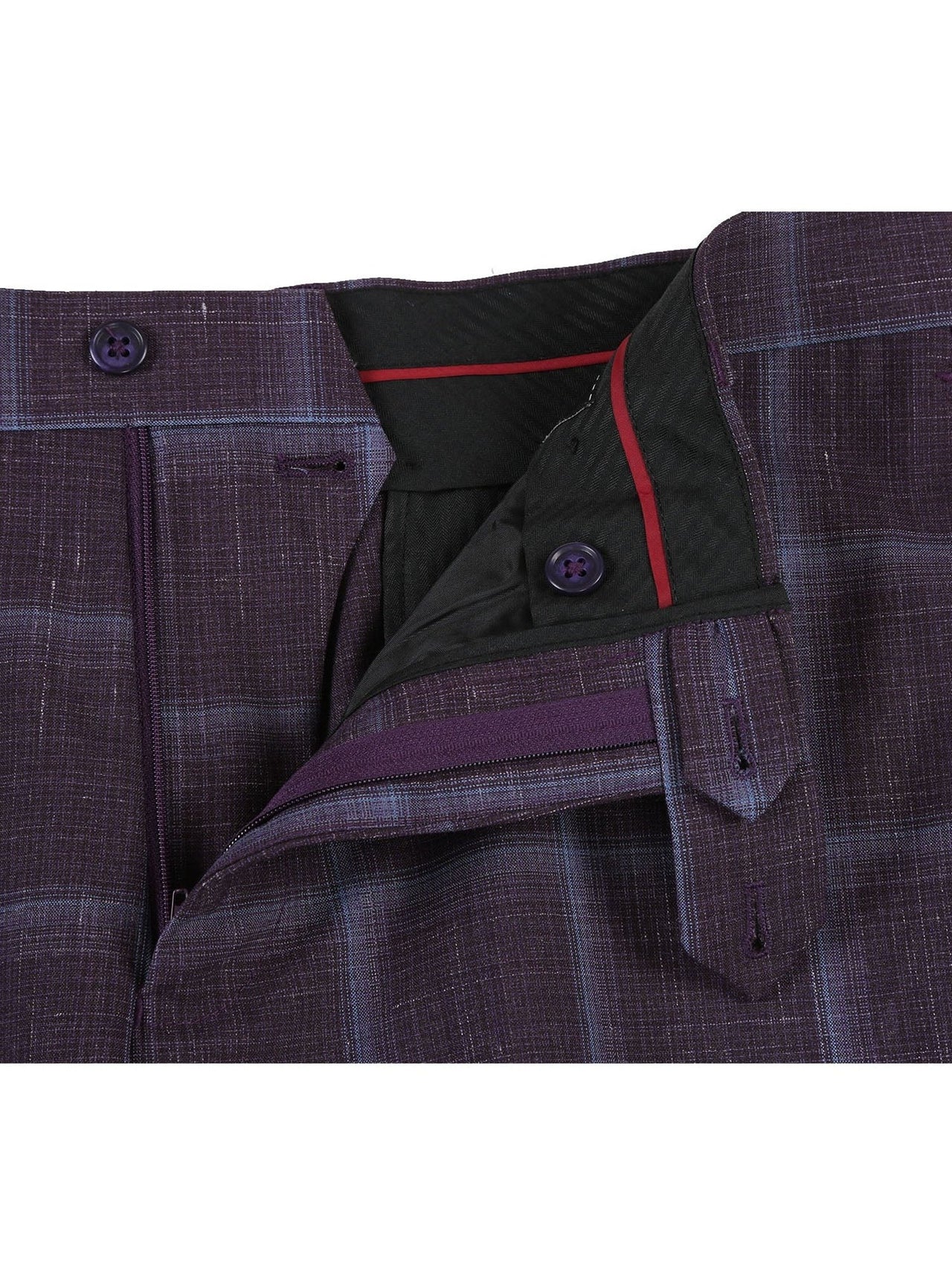 English Laundry Slim Fit Window Pane Check Wool Suit