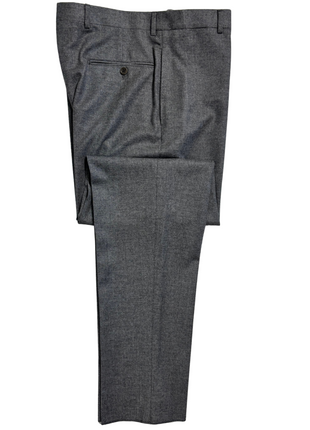 Sartoria Partenopea Mens Heather Gray Flannel Notch Lapel Classic Fit 3-button Wool Suit - 42R