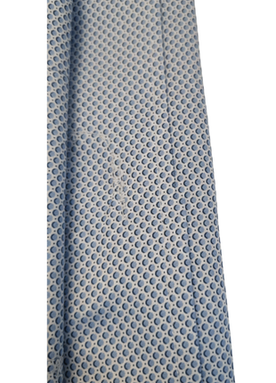 Proper Sport Blue Geometric Print Contemporary Fit Spread Collar Stretch Wrinkle Resistant Dress Shirt