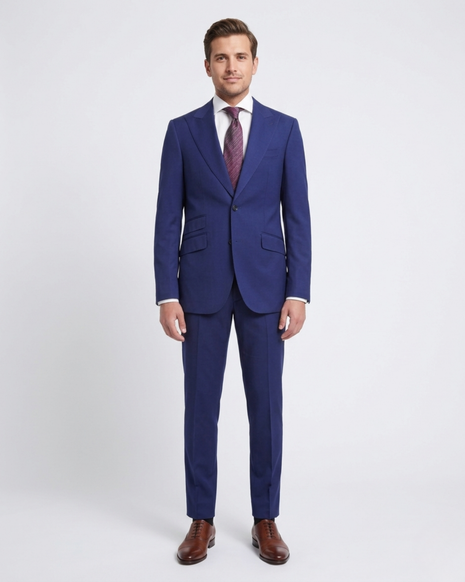 Shop Napoli Blue 100% Wool Suit | The Suit Depot