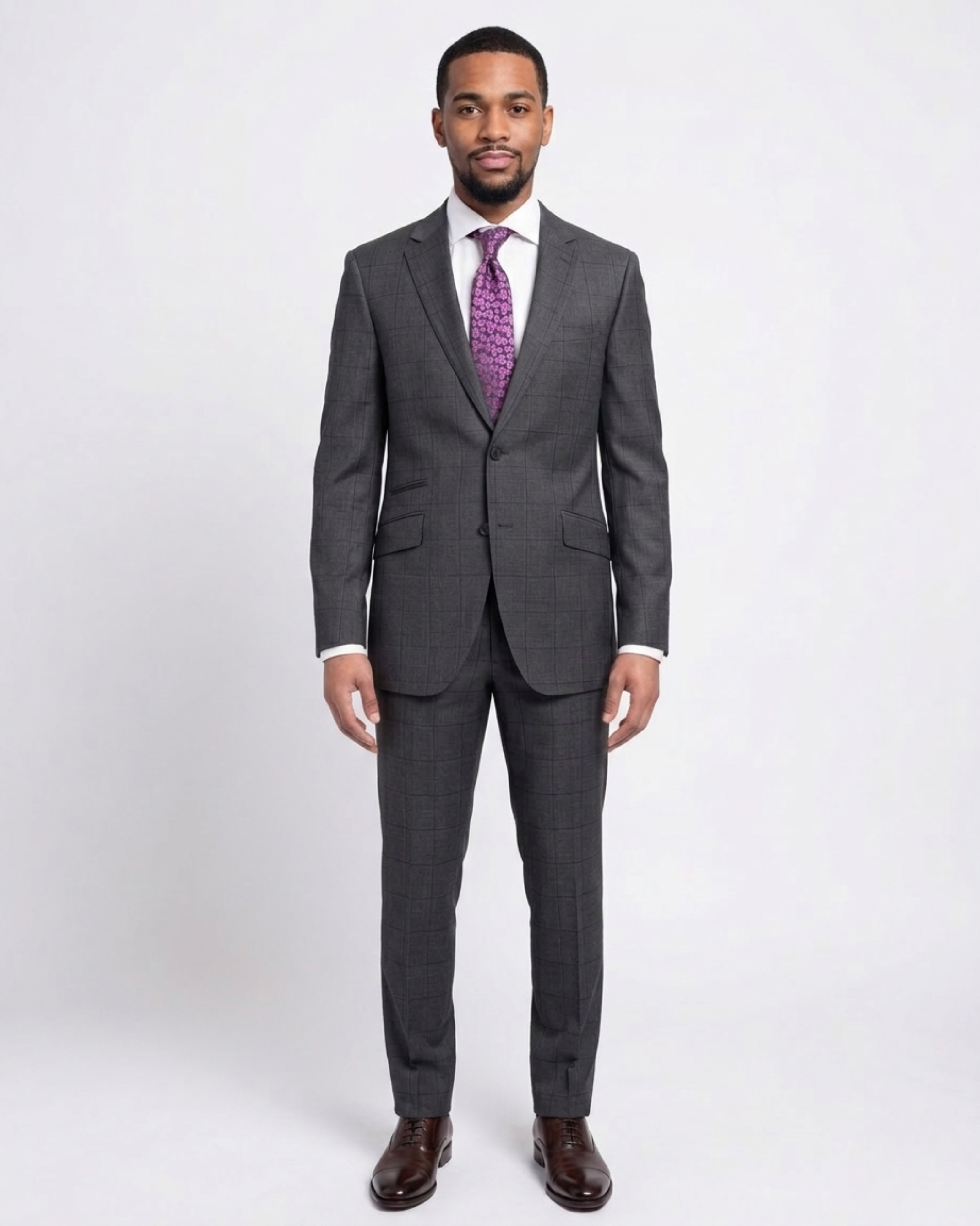 Shop Napoli Gray 100% Wool Suit | The Suit Depot