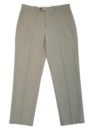 Canuti Sage Green & White Stripe Modern Fit Peak Lapel Stretch Double Breasted Seersucker Suit