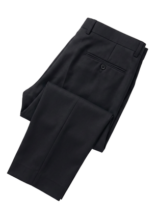 Giorgio Fiorelli Solid Black Slim Fit  Peak Lapel 2 Piece Suit