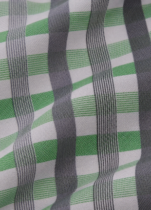 Ferrecci Green Plaid Slim Fit Cutaway Collar Cotton Dress Shirt