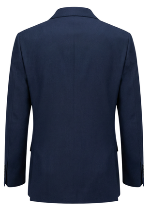 Sartoria Mazara Mens Navy Blue Weave Classic Fit 100% Wool Blazer Sportcoat