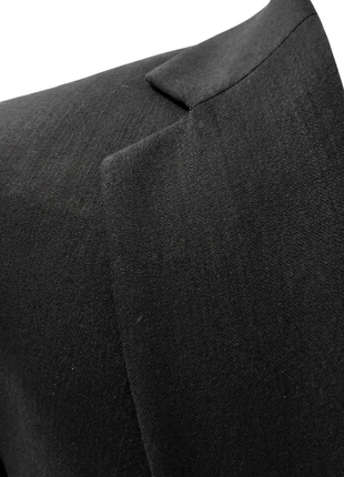 Calvin Klein Solid Dark Navy Blue Slim Fit Notch Lapel Wool Blend 2-Button Blazer