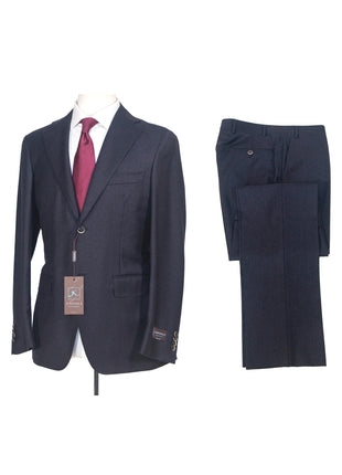 Canali Kei 38R Mens Navy Blue Pinstriped 2 Piece Classic Fit Suit