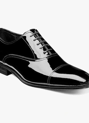 Florsheim Mens Black Patent Leather Lace-up Oxford Tuxedo Dress Shoes
