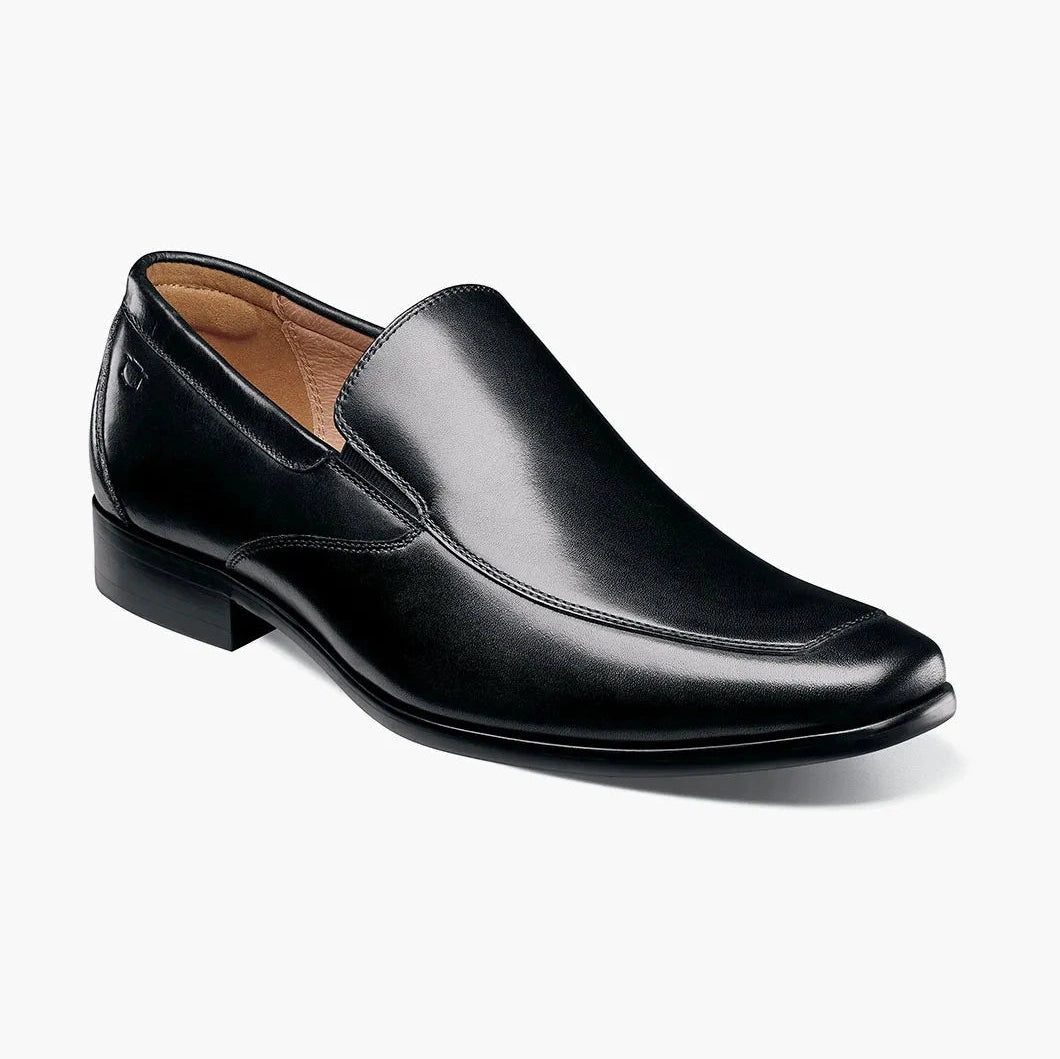 Florsheim Mens Postino Black Slip-on Loafer Leather Dress Shoes