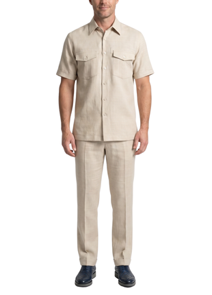 Apollo King Royal Diamond Tan Regular Fit Spread Collar Walking Suit